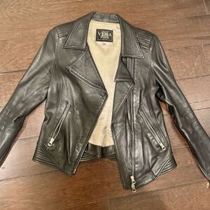 Vera Pelle Italian 100% Leather Jacket for Women